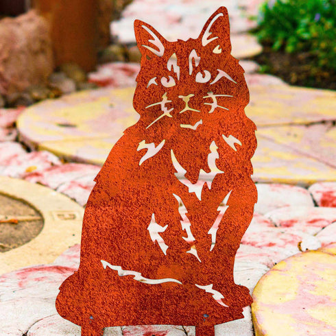 Cat Maine Coon Statue Garden Home Ornament Owner Lover Gifts